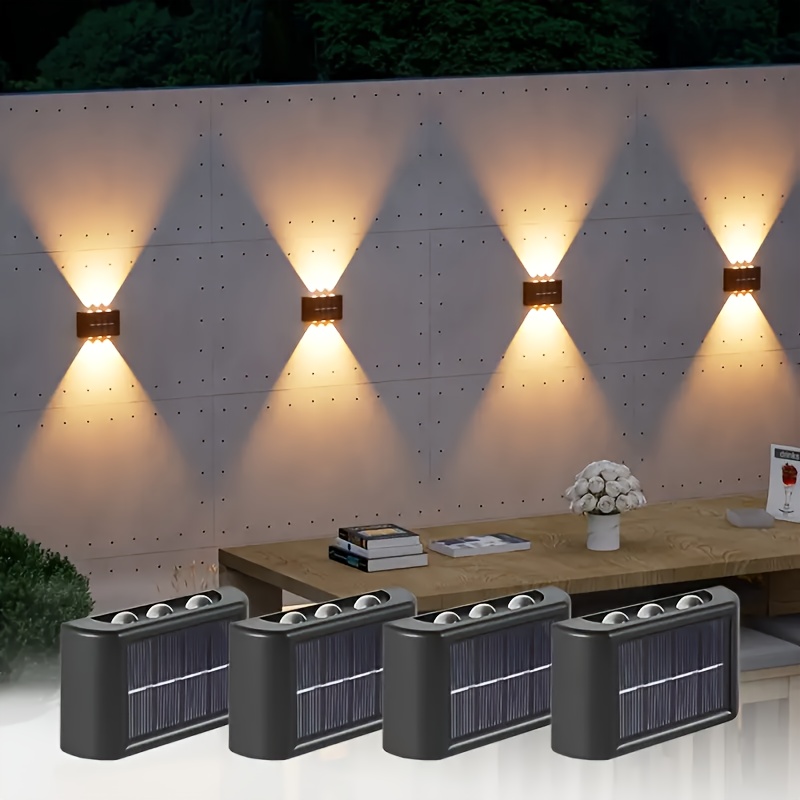 Solar Garden Light - LED Solarleuchte für Außen, Wasserdichte Solar-Wandlampe