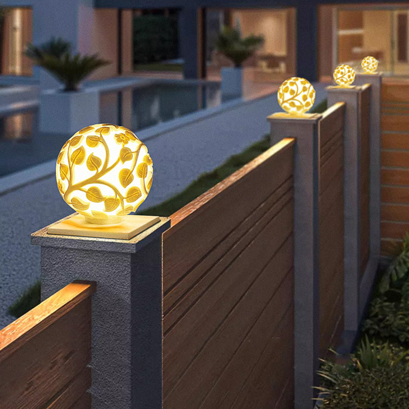 Solar Garden Light - Säulenleuchten für den Außenbereich, Solar-LED-Säulenleuchten, nicht-solarbetriebene