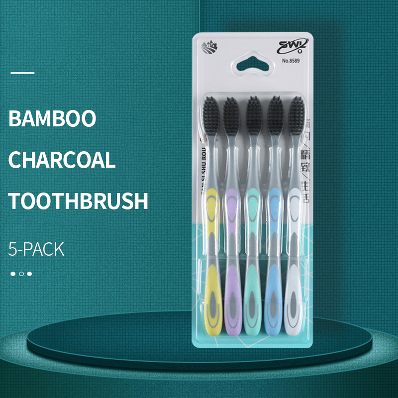 Bamboo Toothbrush - 5/10 Stück manuelle Zahnbürste mit weichem