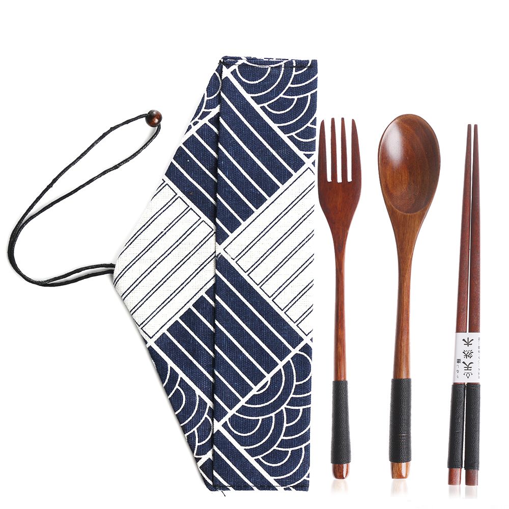 Bamboo Cutlery - Besteck im japanischen Stil tragbare hölzerne