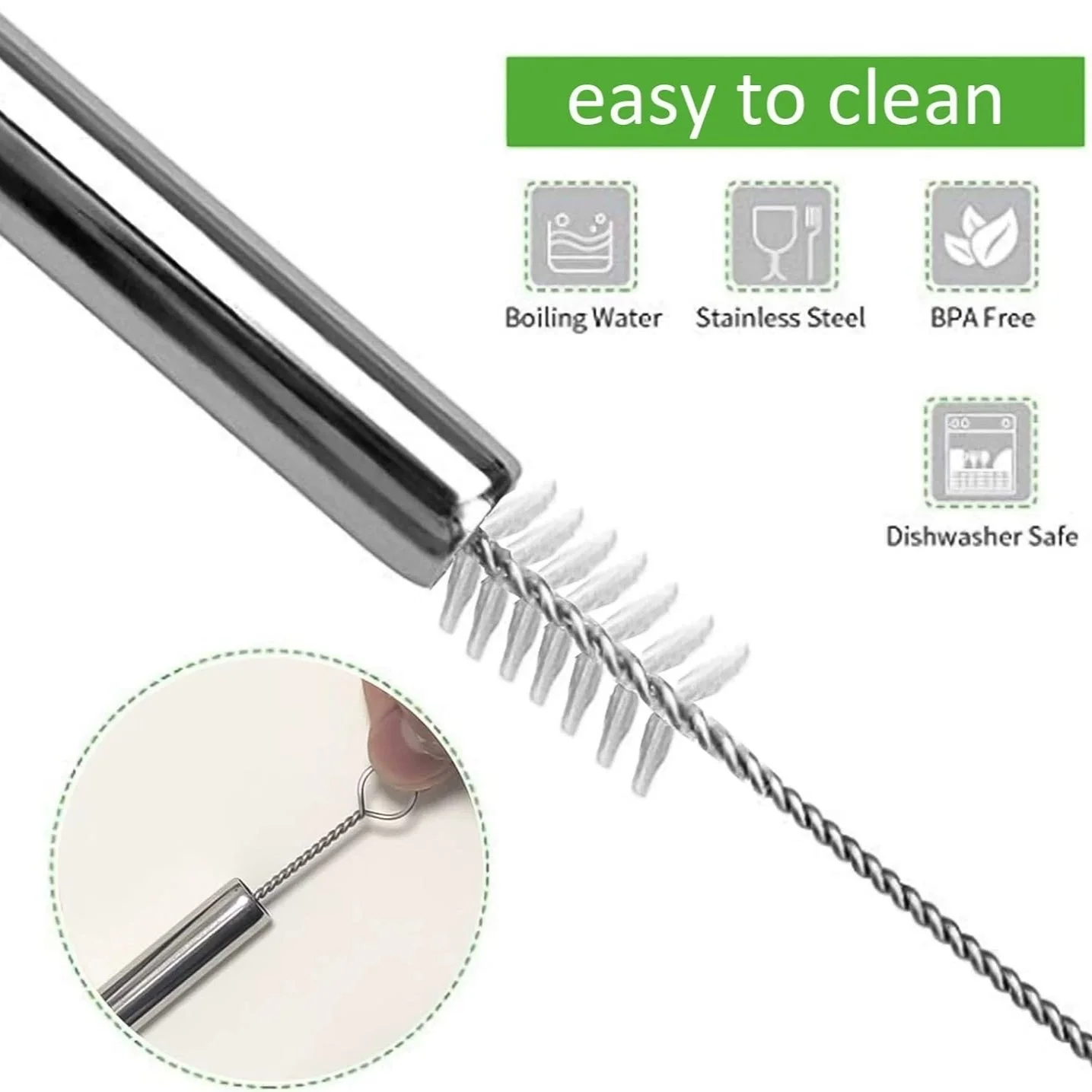 100Pcs Edelstahl Stroh Haltbar – Reusable Straw Bewertung und Preis
