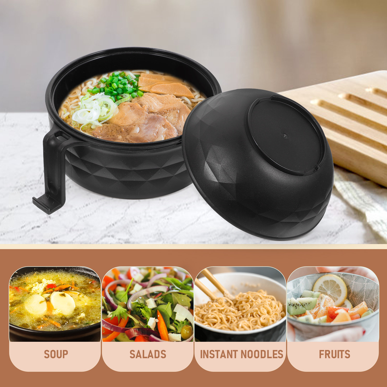 Stroh-Bento-Box mit Deckel, Mu – Reusable Straw Bewertung und Preis