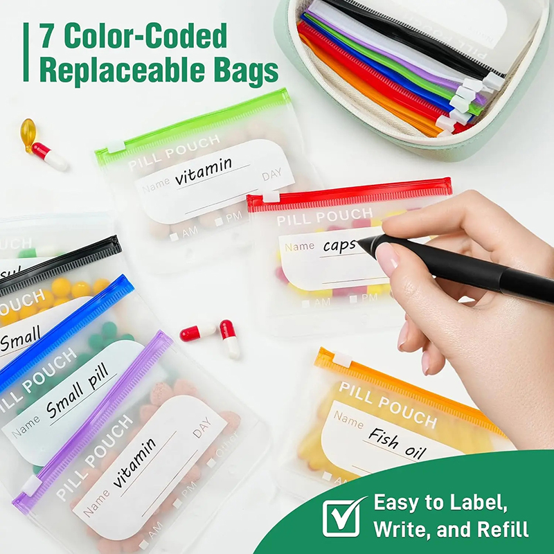 7/14 Wöchentlicher Pillenorgan – Reusable Bag Bewertung und Preis