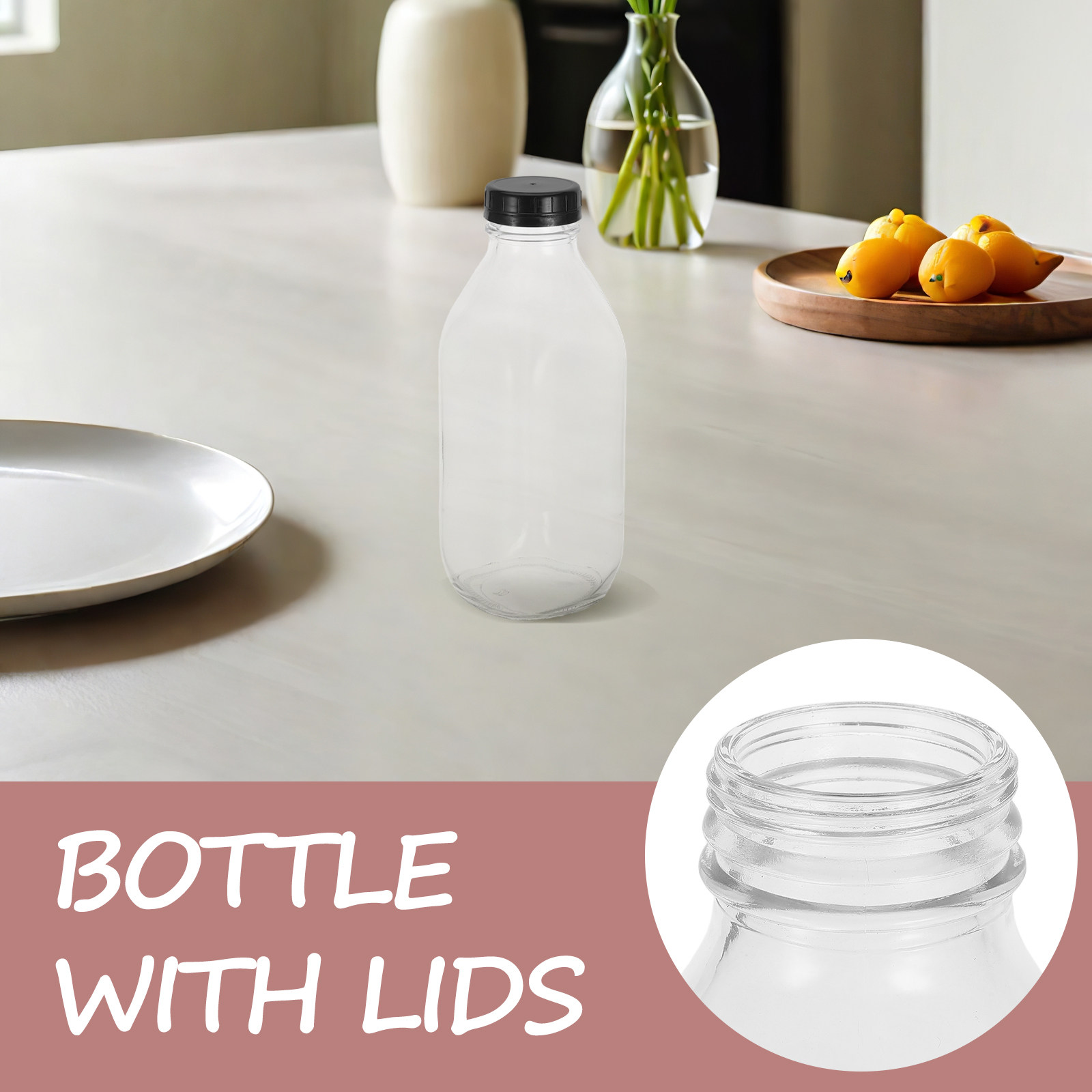 2 Stück Glas-Milchflaschen, wi – Reusable Bottle Bewertung und Preis
