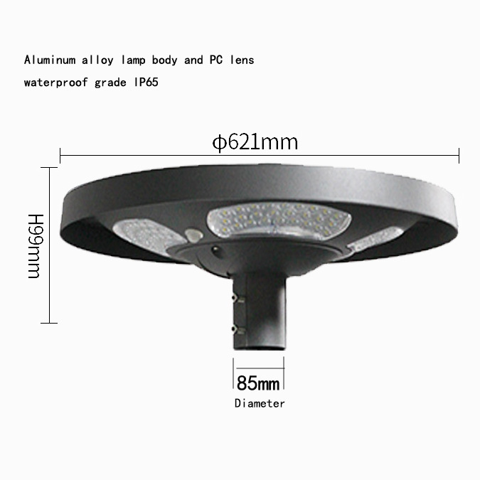 Wasserdichte IP65 UFO Solar-LE – Solar Garden Light Bewertung und Preis