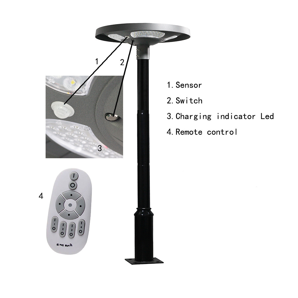 Wasserdichte IP65 UFO Solar-LE – Solar Garden Light Bewertung und Preis
